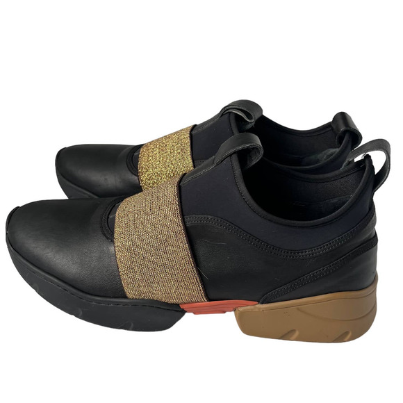 ROSAMUNDA SLIP-ON LEATHER TRAINERS SNEAKERS WOMEN SIZE EU39/US 9-9.5 - Picture 3 of 11